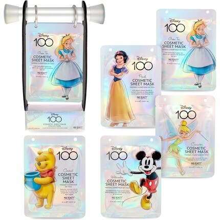 

Набор масок для лица MAD Beauty Disney «100 лет чудес», ограниченный выпуск из 5 предметов — Золушка, Винни-Пух, Белоснежка, Тинкер Белл, Микки Маус — увлажняющие тканевые маски в коллекционной раскладной книжке