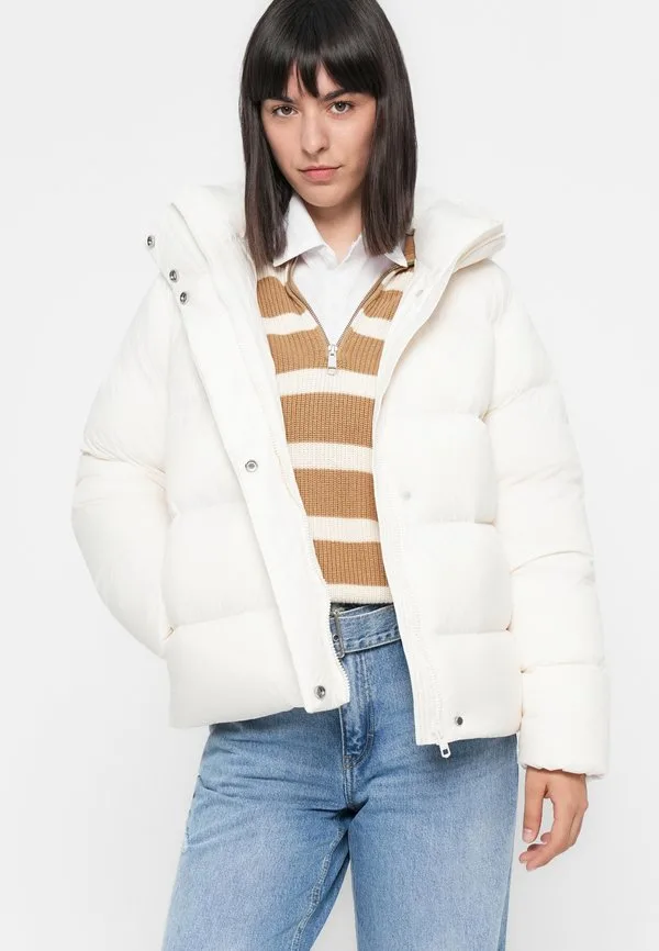 Современная куртка, пуховая куртка Tommy Hilfiger, Ivory — фото 4
