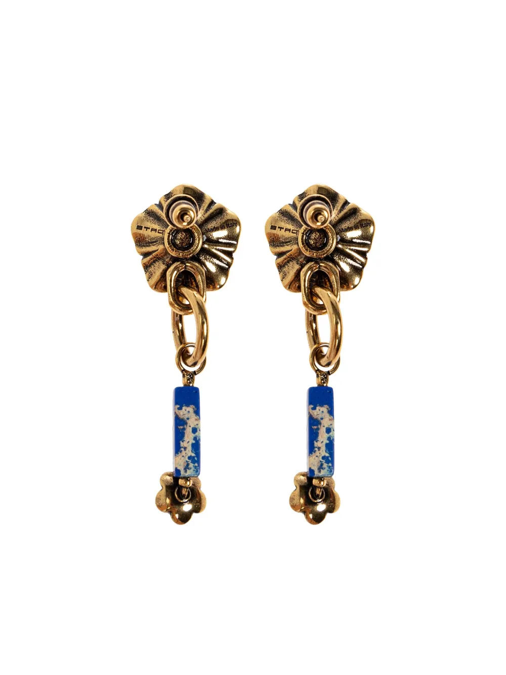 

Серьги с цветочным декором ETRO, синий