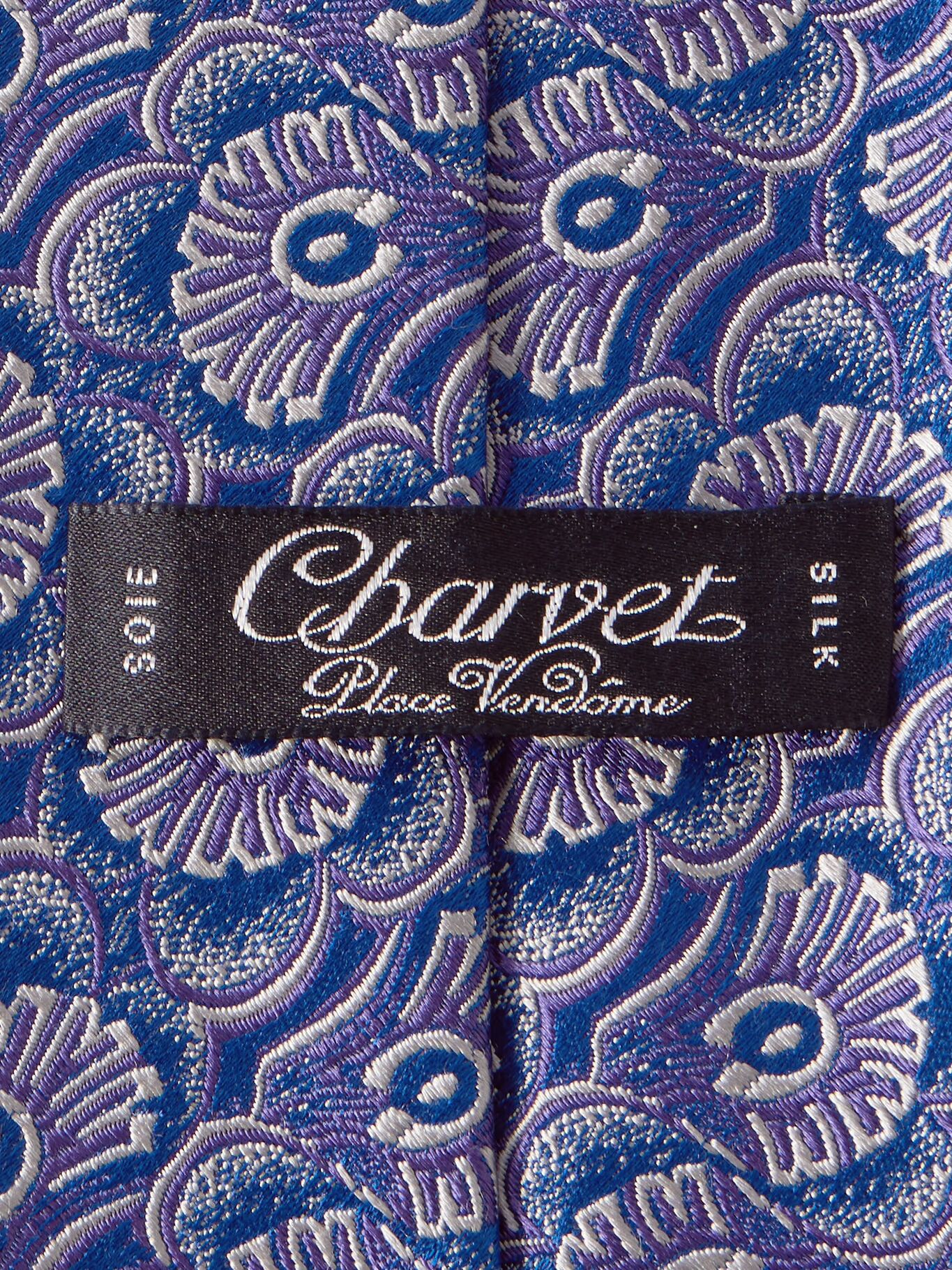 

Галстук из шелкового жаккарда шириной 8,5 см CHARVET, синий
