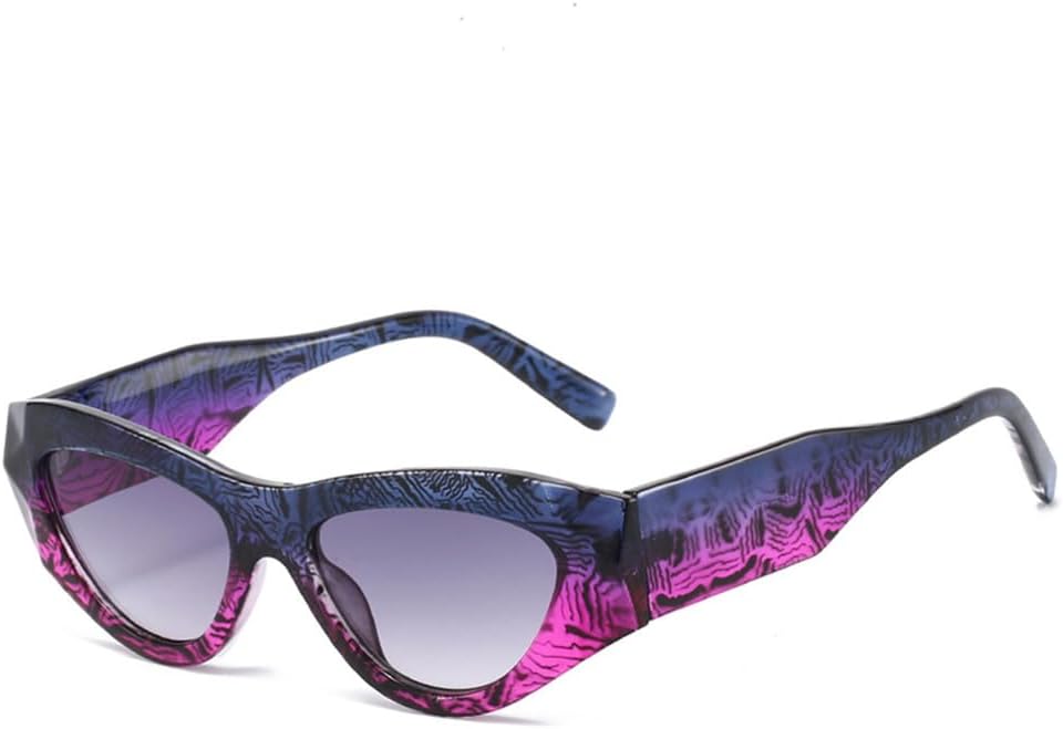 

Солнцезащитные очки «кошачий глаз» для женщин, градиентные, с защитой от УФ-излучения UV400, для мужчин, для занятий спортом на открытом воздухе, бега и езды на велосипеде generic, Blue Purple Grey