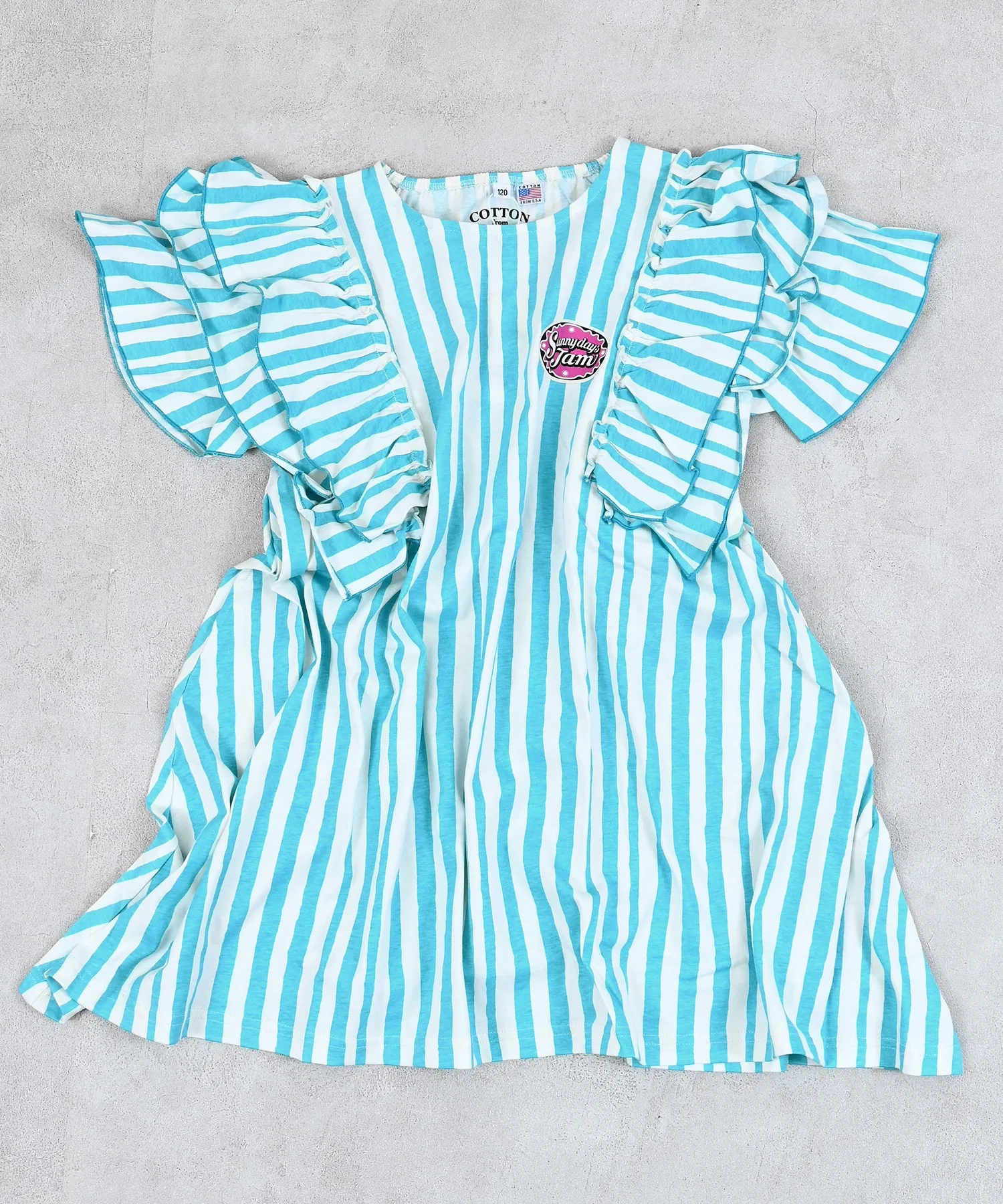 Детское платье Life Support Products COTTON from U.S.A с воланами на плечах — фото 2