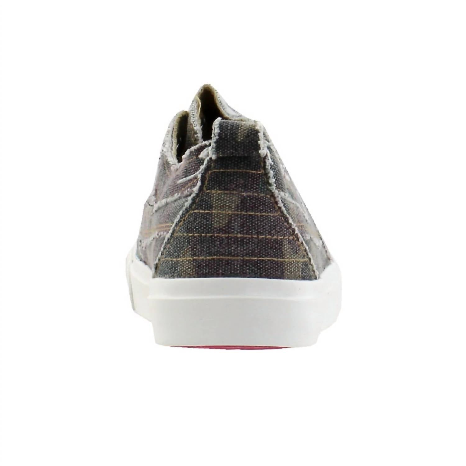 Женские парусиновые туфли без застежек в камуфляжном цвете Corkys Footwear — фото 4