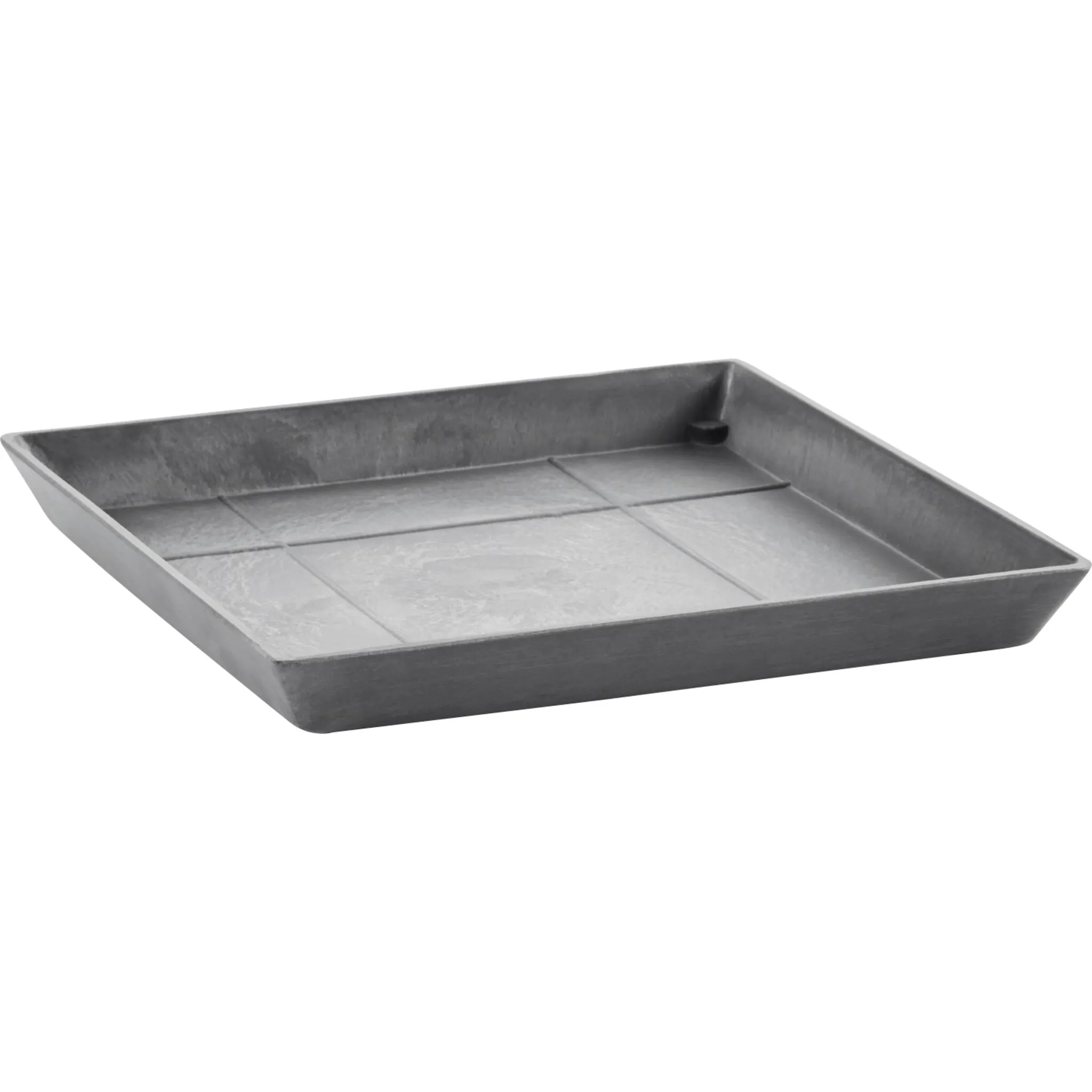 

ECOPOTS Подставка для цветочных горшков «SQUARE SAUCER Grey», ШxГxВ: 35,5x35,5x3,5 см, серый