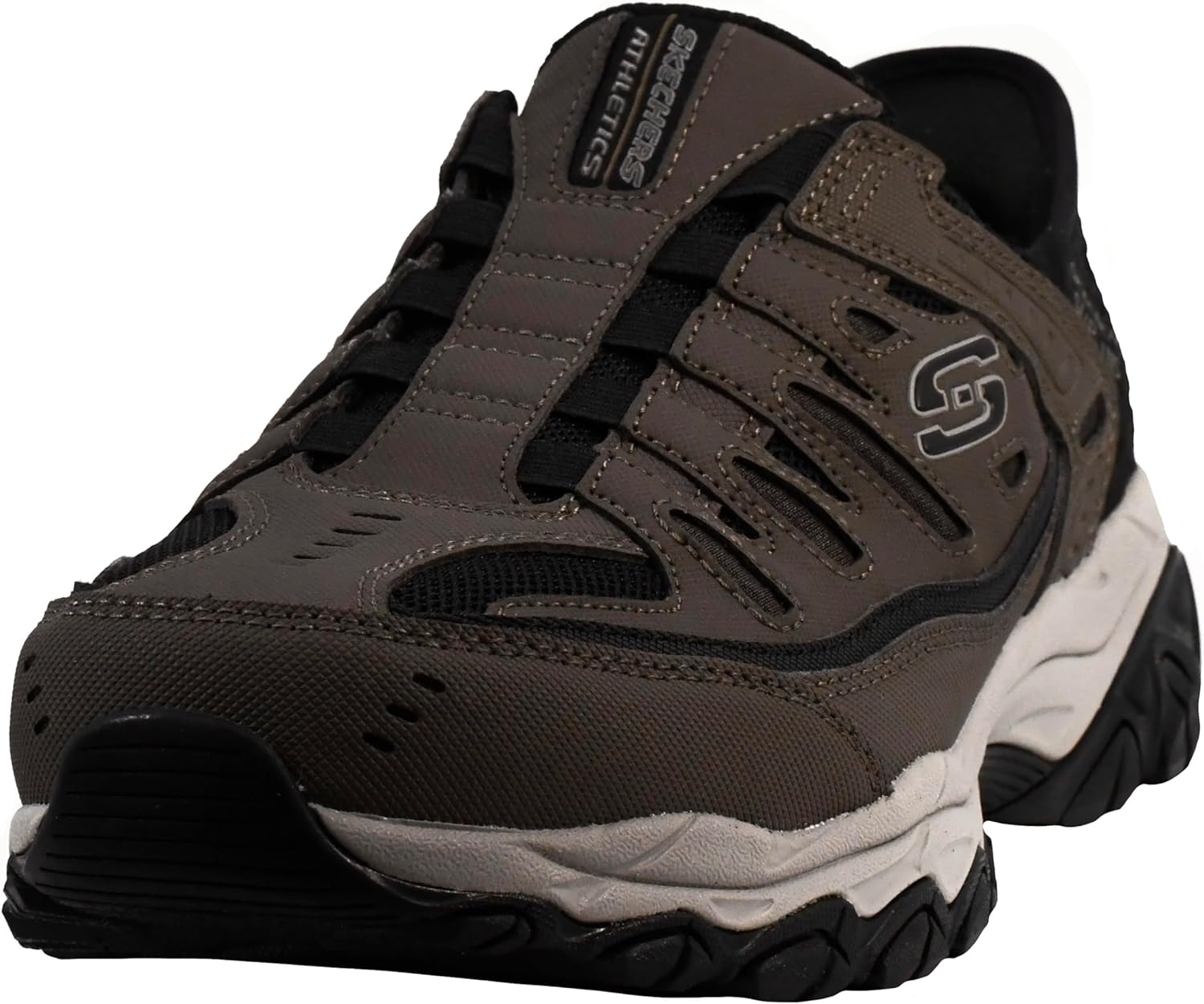 

Мужские мокасины Skechers Afterburn M. Fit Ridgeburn без застежек с легким надеванием, коричневый