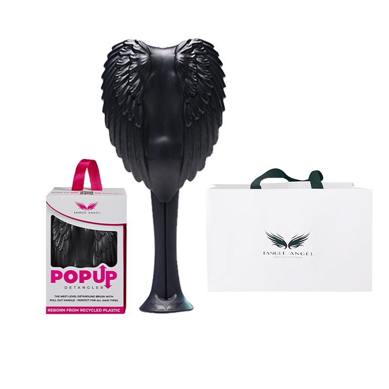 

Складная расческа для укладки волос массажная TANGLE ANGEL, черный