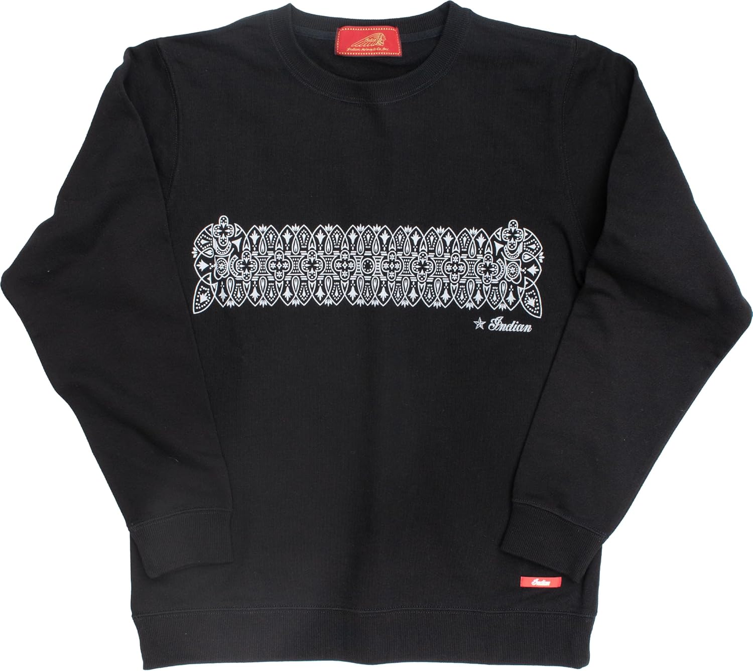 

Индийская толстовка, легкая толстовка, принт «бандана» Indian, черный