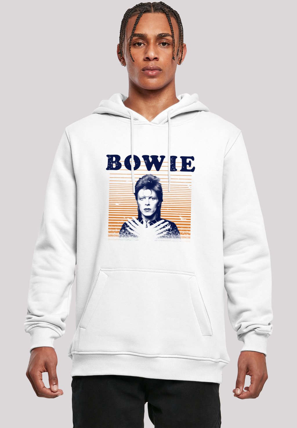 

Толстовка DAVID BOWIE - Hoodie F4NT4STIC, белый