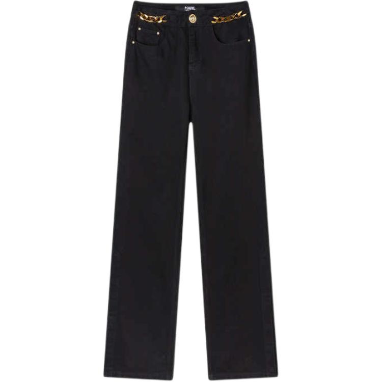 

KARL LAGERFELD Повседневные брюки женские черные KARL LAGERFELD / Karl Lagerfeld Jeans