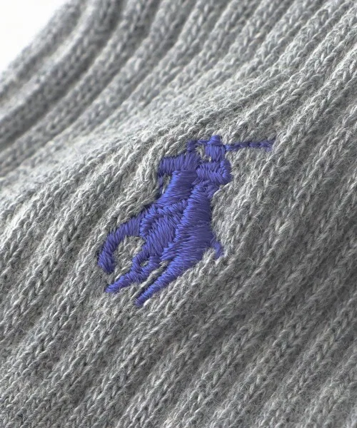 Носки спортивные POLO RALPH LAUREN из органического хлопка, короткие, тёмно-синие — фото 2