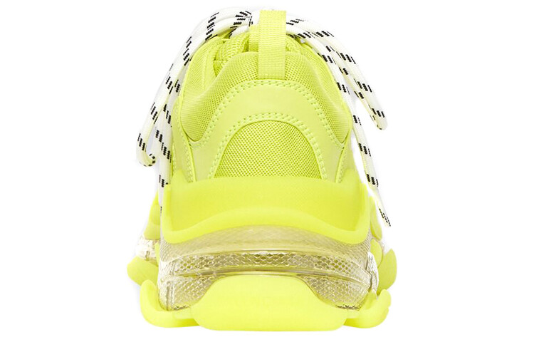Кроссовки мужские Balenciaga Triple S на шнурках, желтый — фото 4