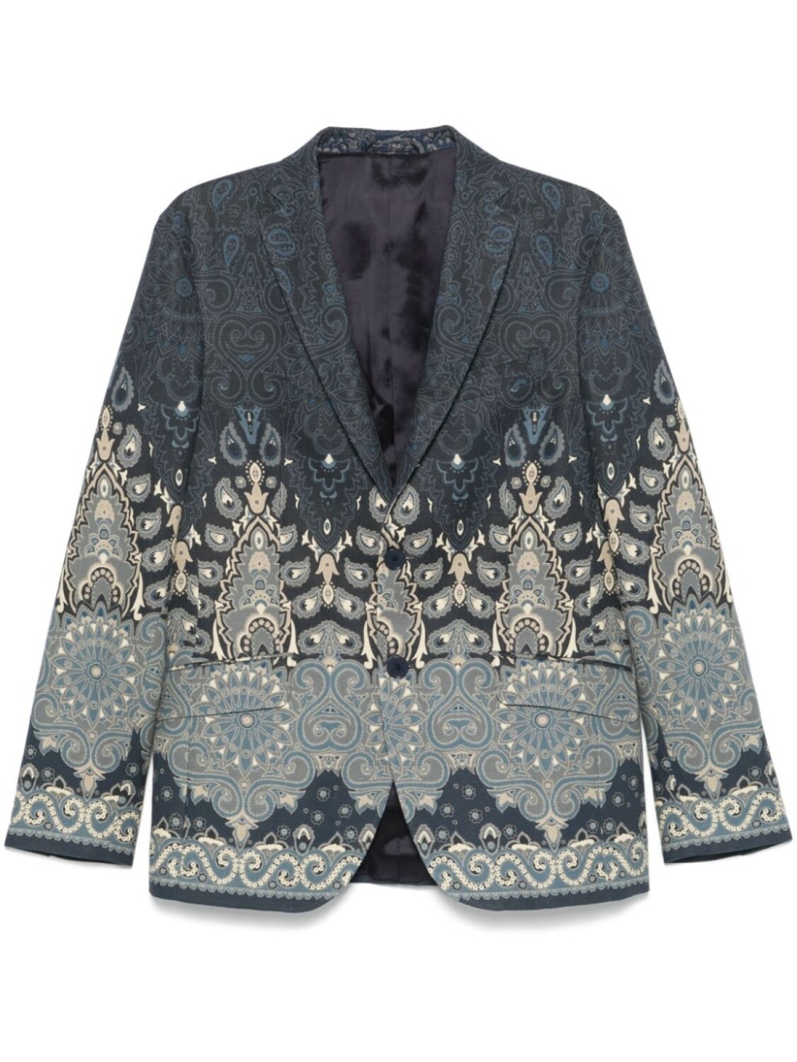 

Жаккардовый пиджак с узором пейсли ETRO, синий