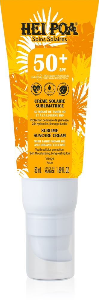 

Солнцезащитный крем Suncare, spf 50+ для лица Hei Poa, 50 мл