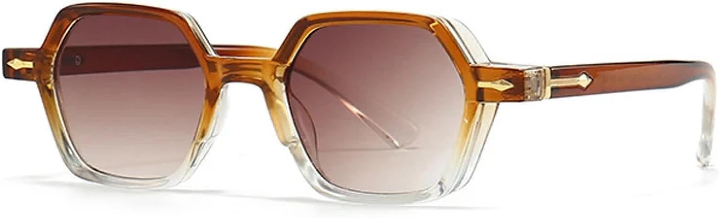 

Солнцезащитные очки с защитой от УФ-излучения UV400 | Маленькие женские, мужские, с градиентным рисунком и декоративными заклепками, для занятий спортом на открытом воздухе и вождения DSVIGF, Tea Tea Gradient