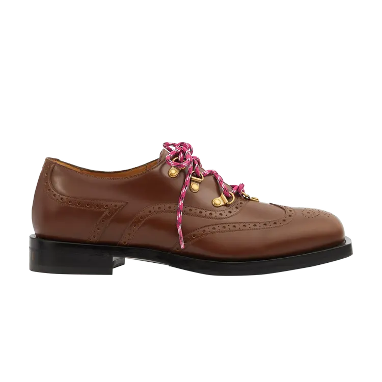 

Кроссовки Gucci Brogue Detail Lace Up, коричневый