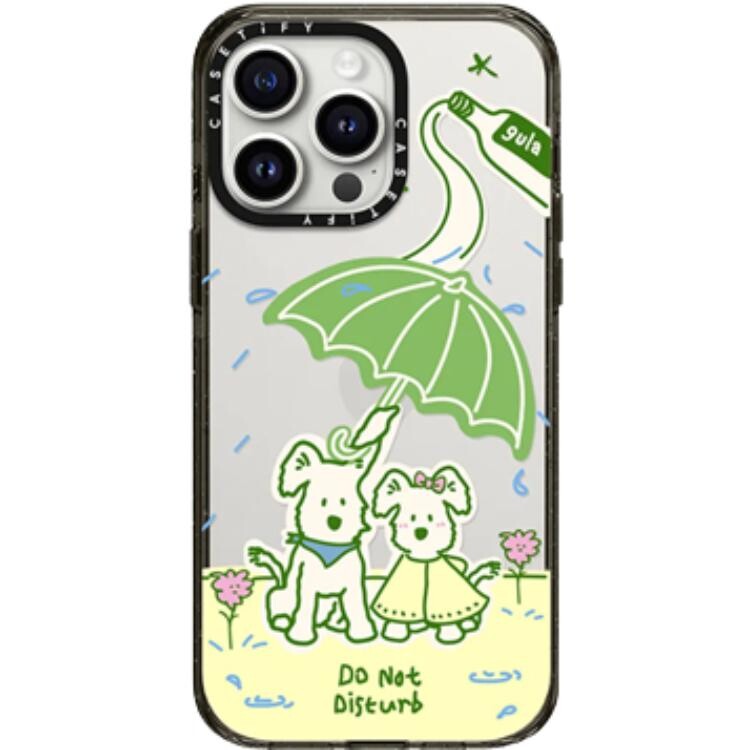 

CASETIFY Чехол для телефона, Transparent - black frame