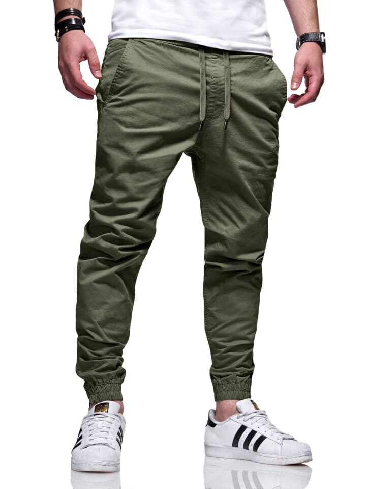 

Брюки чинос behype, хаки