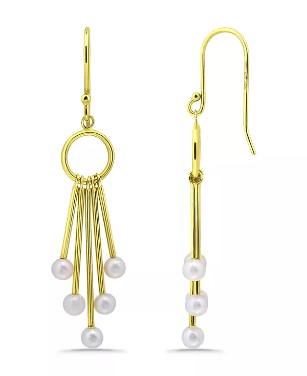 

Серьги-Капли из белого культивированного жемчуга Macy'S, gold