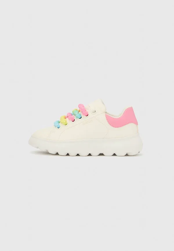 Кроссовки для девочек puffypop Geox, White/Pink