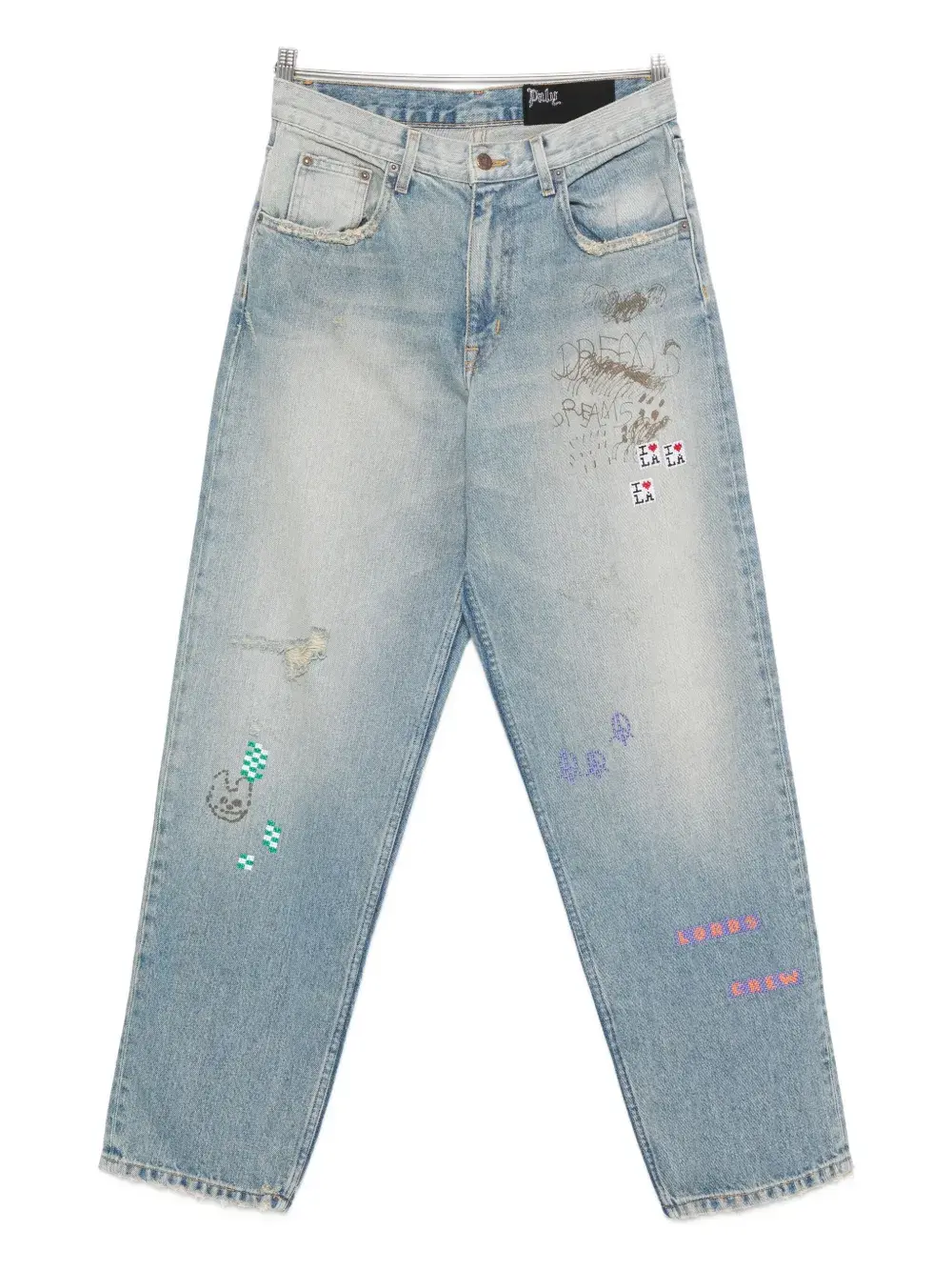 

Джинсы прямого кроя Hollywood Paly, синий