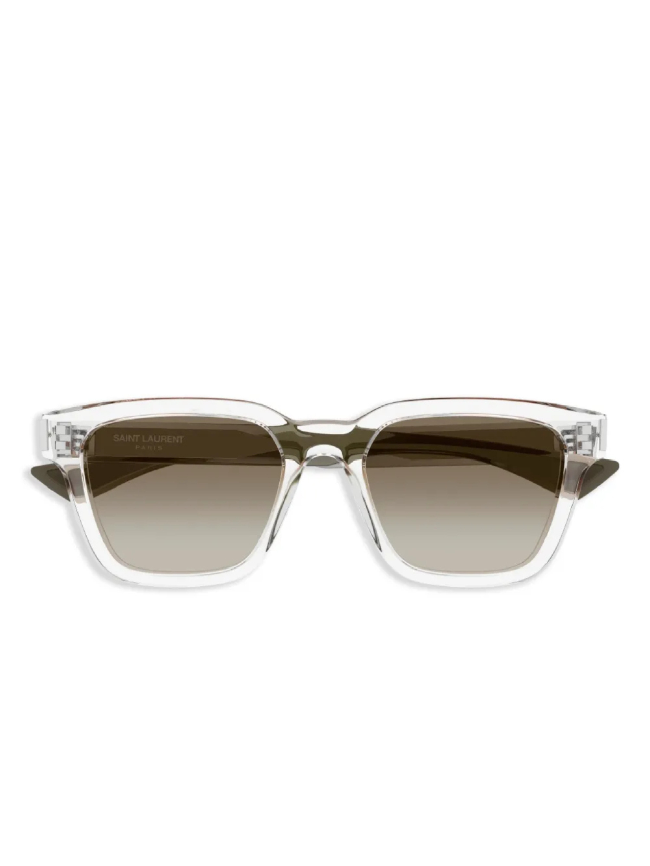 

Saint Laurent Eyewear солнцезащитные очки в квадратной оправе, белый