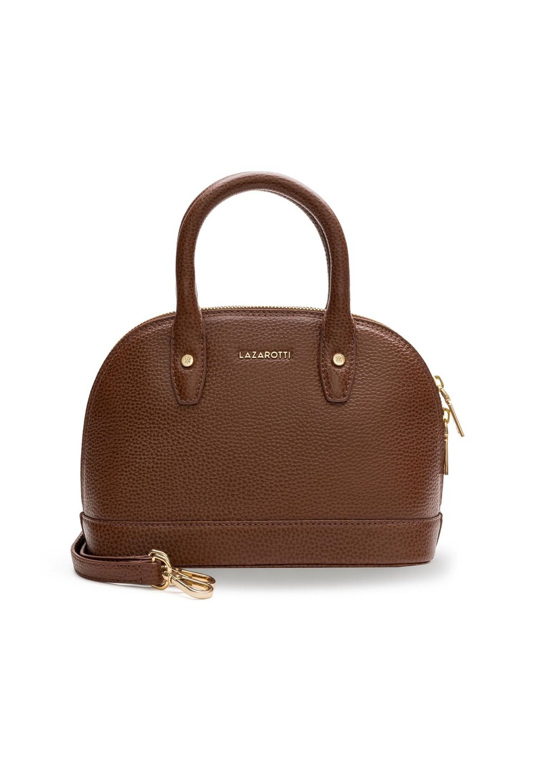 

Сумочка Bologna Leather кожаная 24 см LAZAROTTI, коричневый