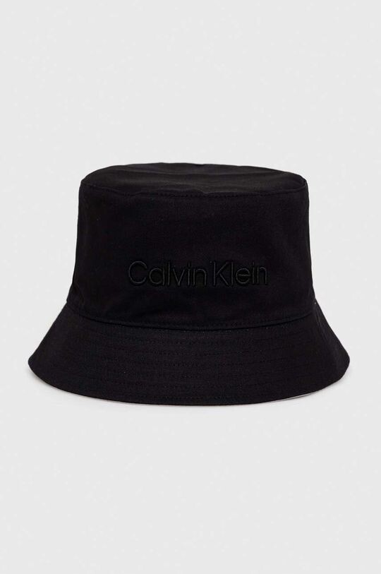 

Двусторонняя шапка из хлопка Calvin Klein, черный