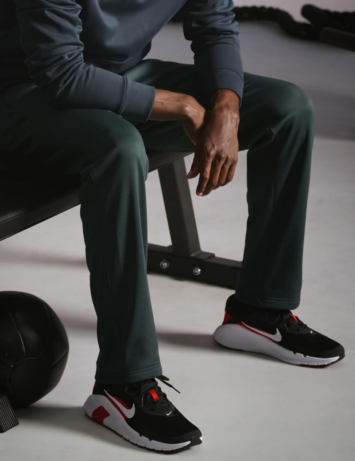 Мужские тренировочные кроссовки Nike Flex, белый/черный/красный — фото 2