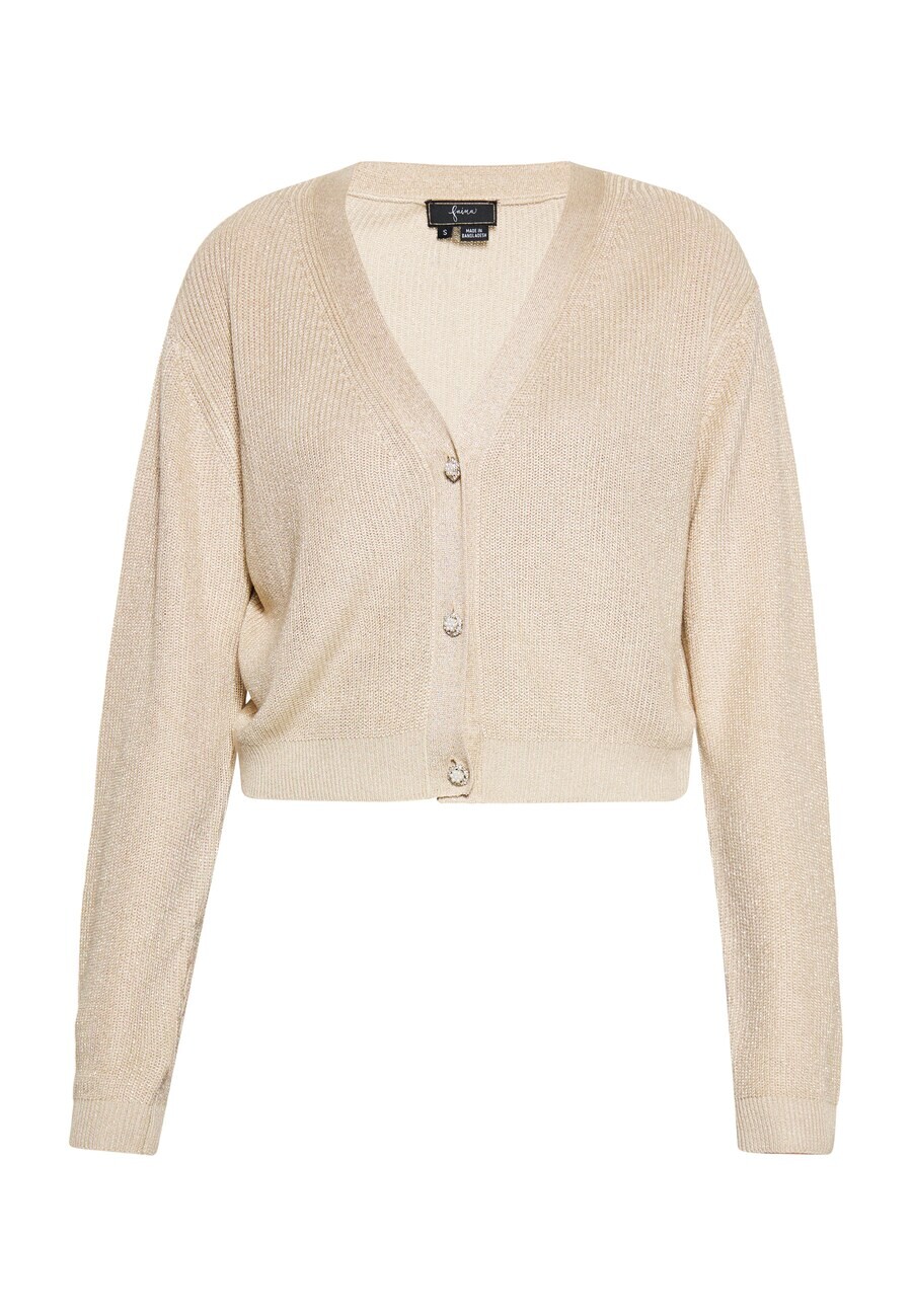 

Вязаный кардиган faina Knit Cardigan, бежевый