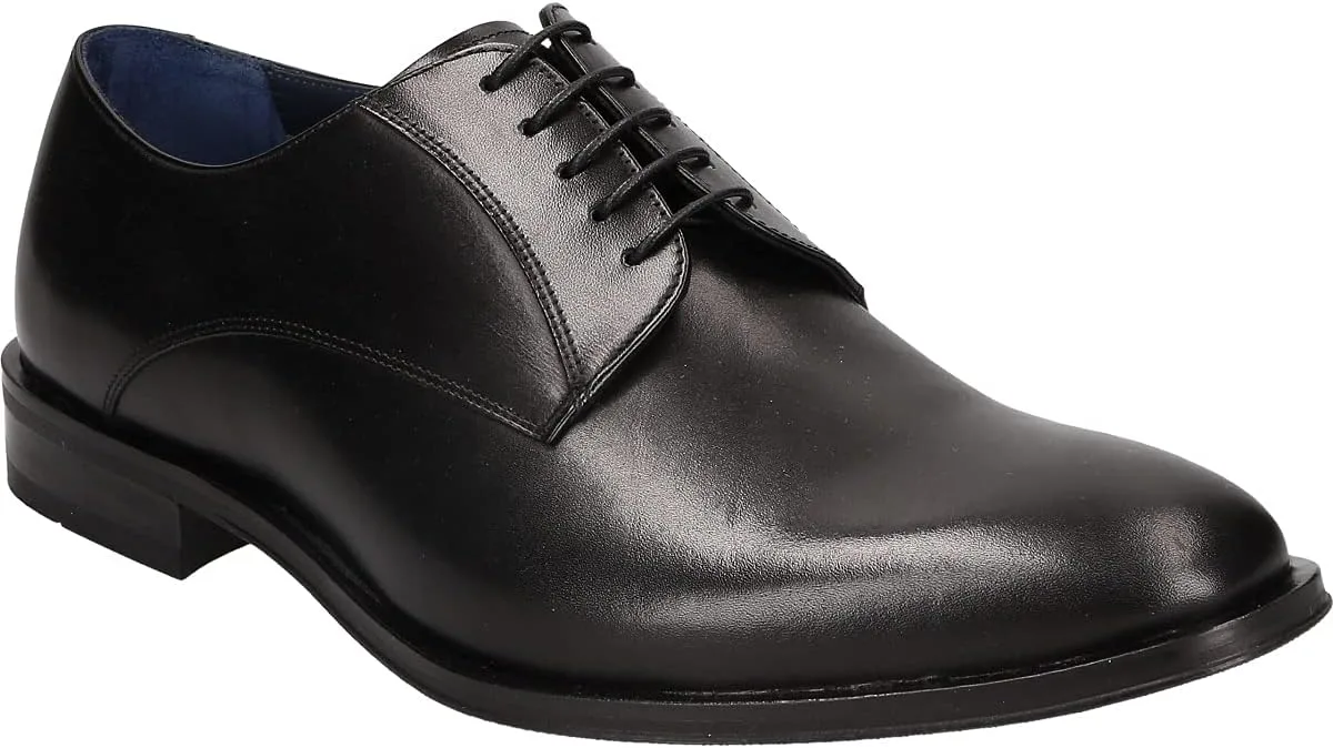 Мужские кожаные туфли на шнуровке Luke, черный цвет, 100 Luke Schuhe