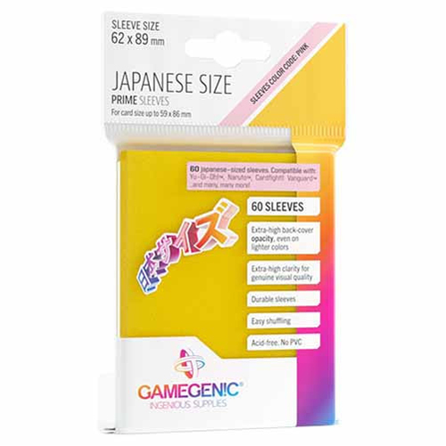 

Чехол для карточек Gamegenic Just Sleeves: Japanese Size Yellow (60) Gamegenic