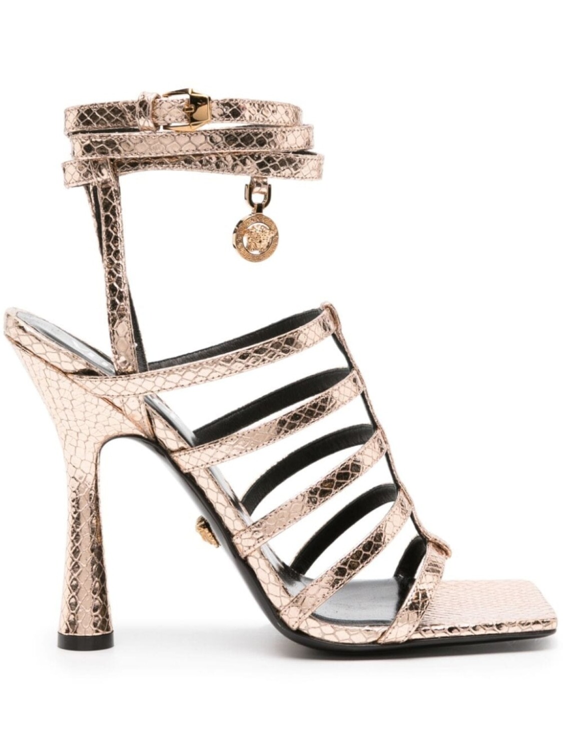 

Босоножки с декором Medusa Versace, бежевый