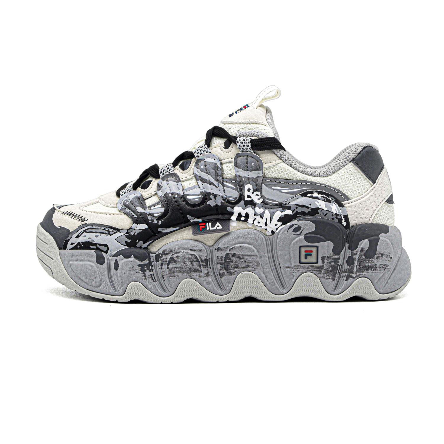 

Женские кроссовки Croissant низкие для города и поездок на работу серые устойчивые к истиранию дышащие с амортизацией FILA, светло-серый