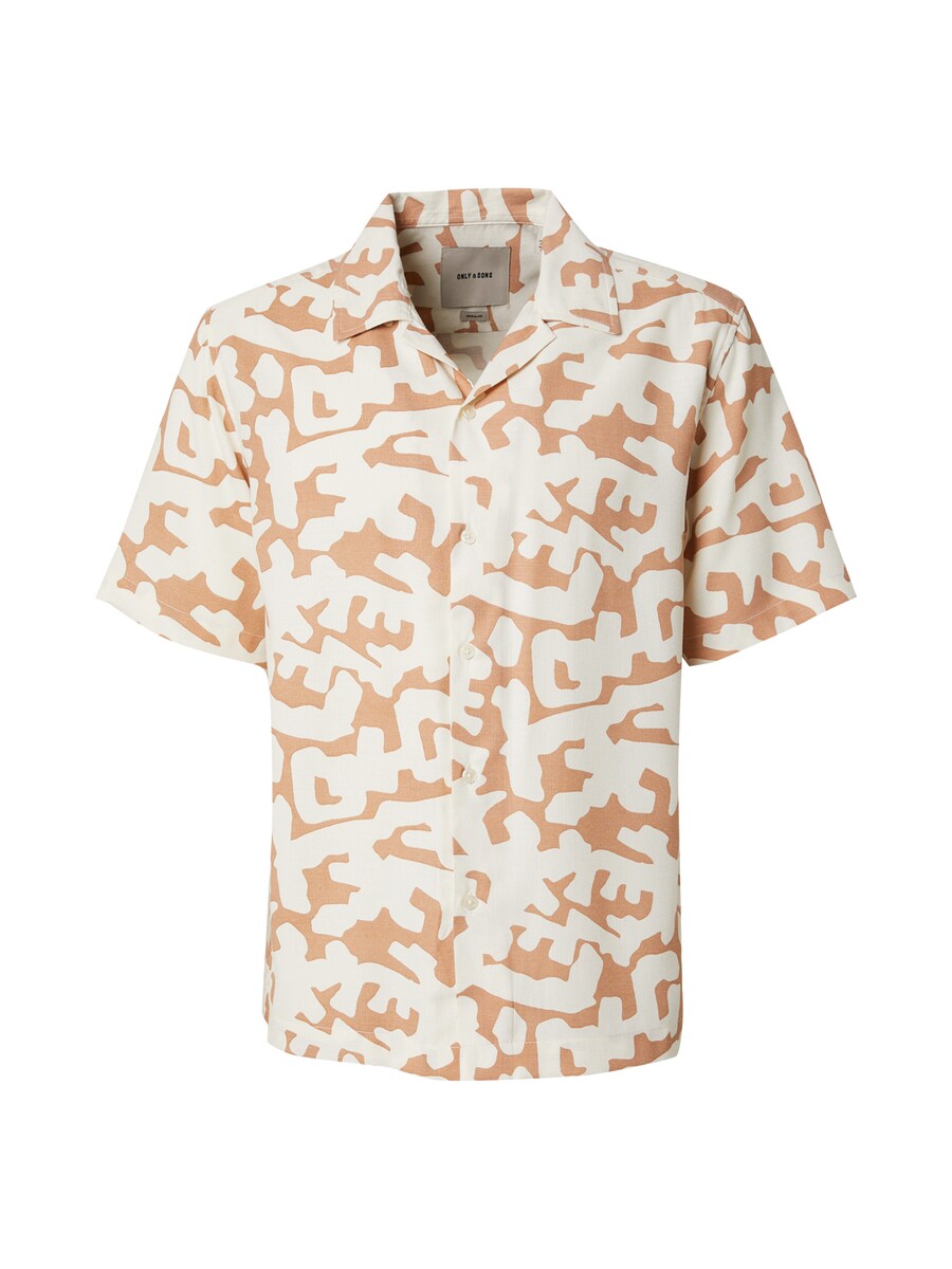 

Рубашка на пуговицах Comfort fit Only & Sons ONSDen Summer Resort, светло-коричневый