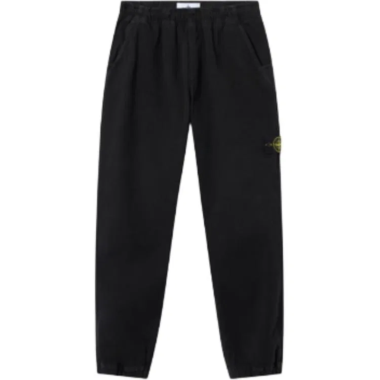 Брюки с патчем Stone Island Black