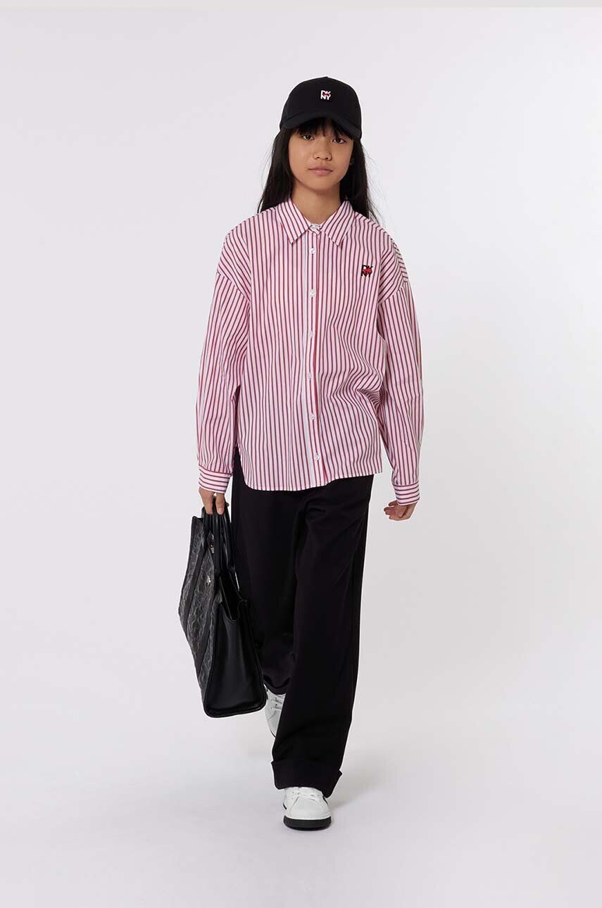 

Хлопковая рубашка Dkny для детей, красный