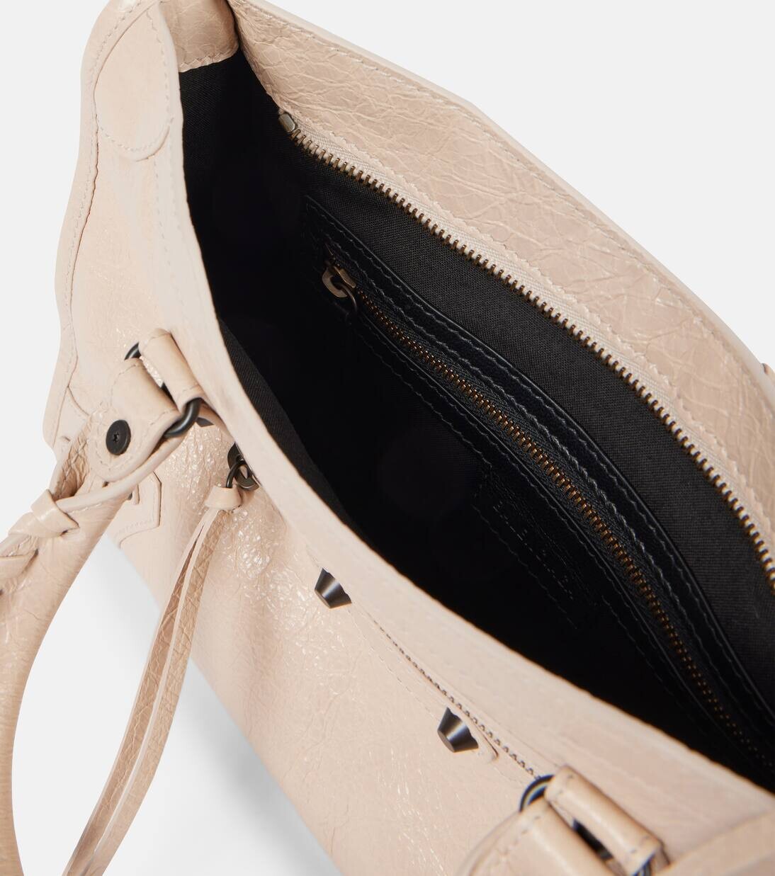 Кожаная сумка-тоут Le City Small Balenciaga, цвет almond — фото 3