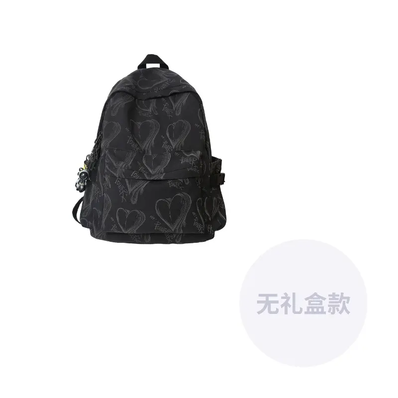 

ResNonverba Нейлоновый рюкзак обычный унисекс разноцветный, Black Heart
