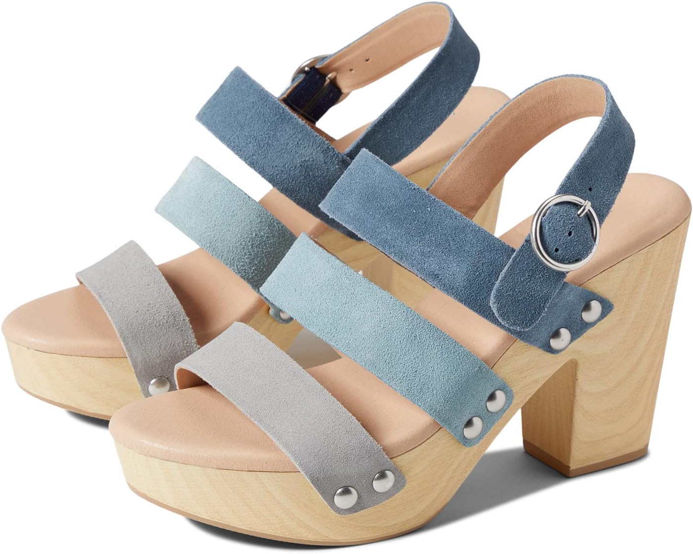 

Босоножки Fenny Chinese Laundry, цвет Blue Multi Split Suede