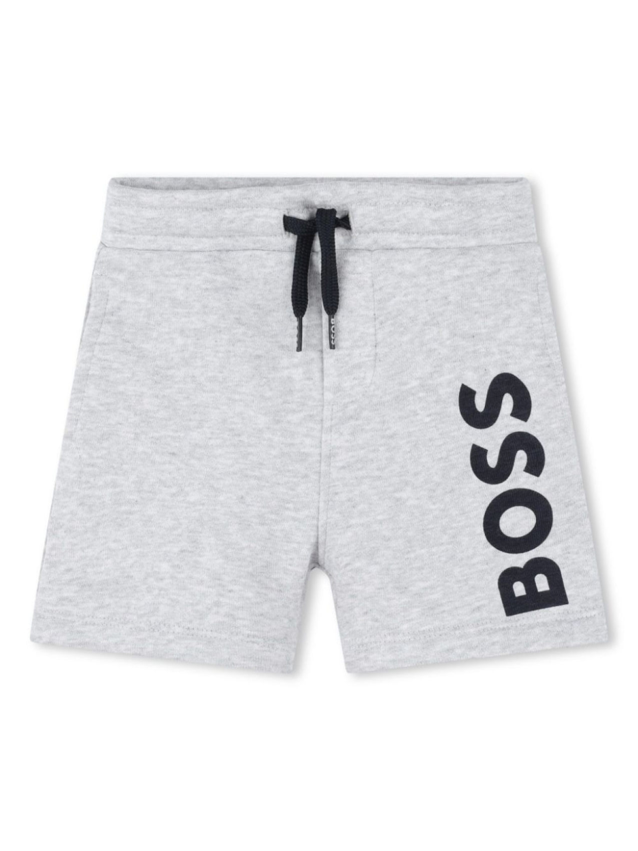 

BOSS Kidswear шорты с логотипом, серый