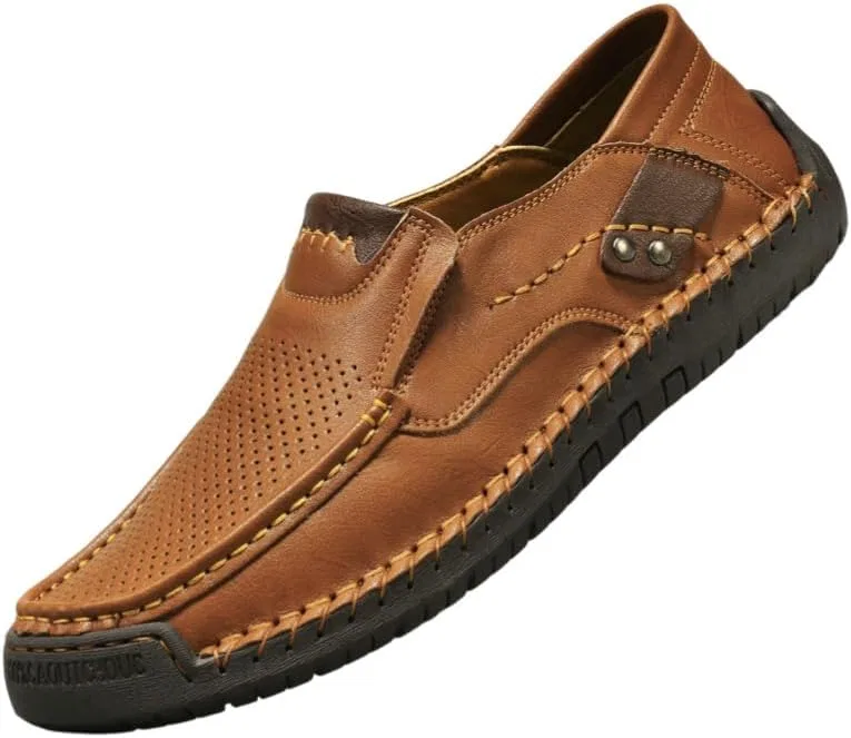 Мужские повседневные лоферы, легкие, Light Brown FmShi