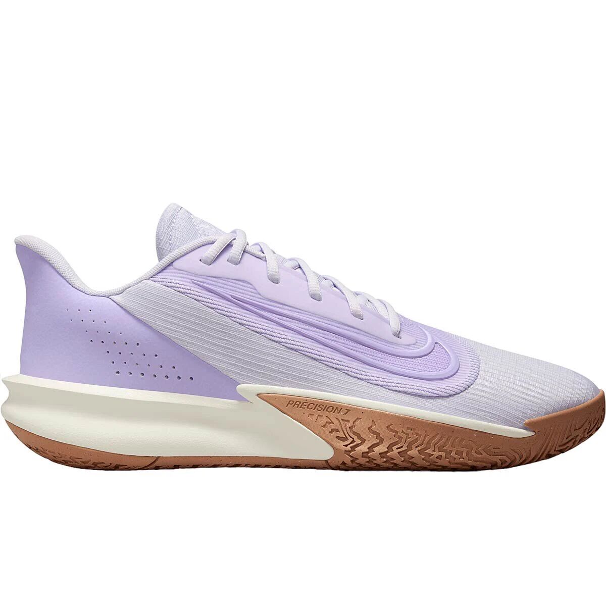 

Баскетбольные кроссовки Precision 7 Community Of Hoops Nike, цвет Barely Grape/Lilac Bloom-Sail-Dusted Clay-Mtlc Red Bronze