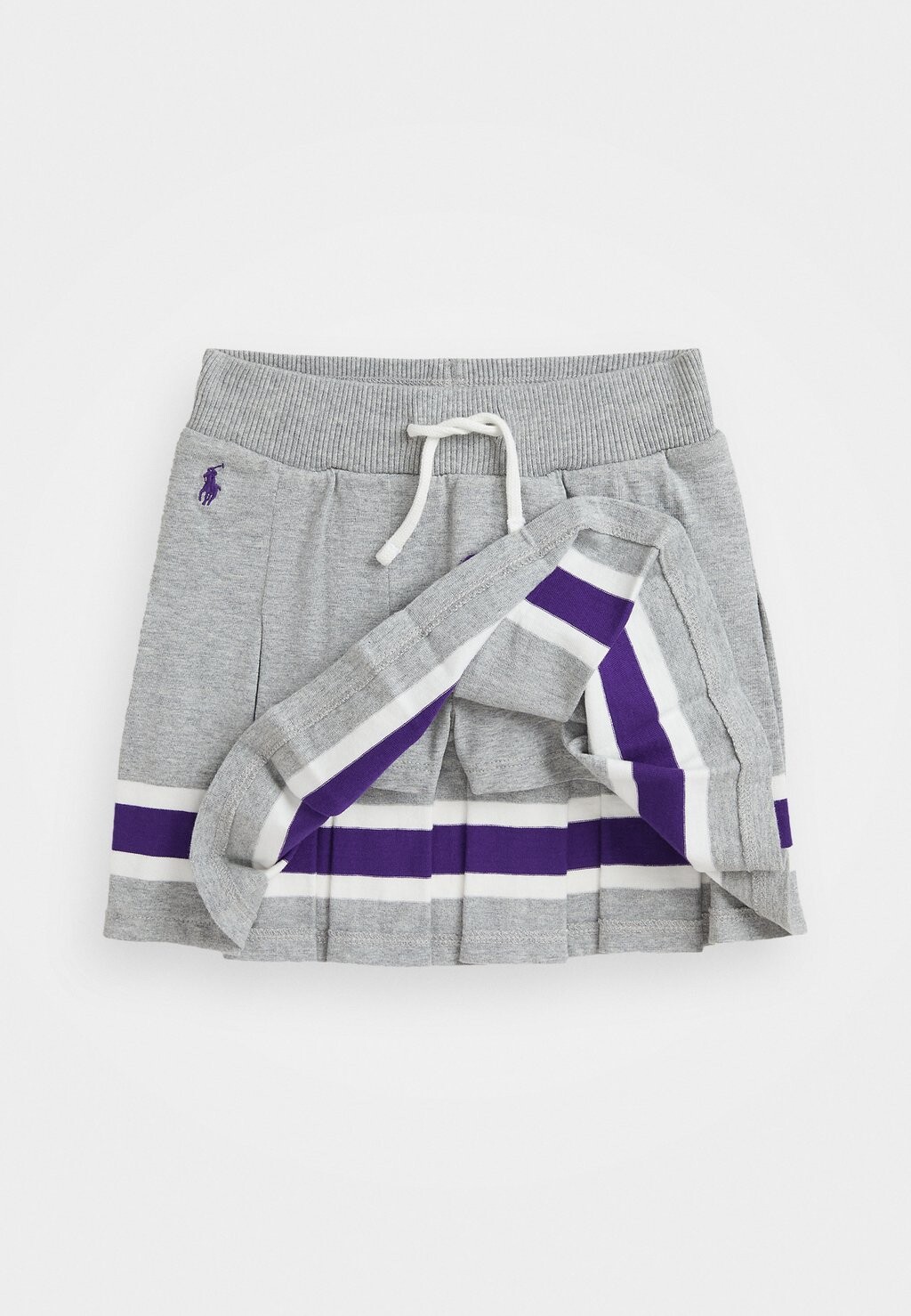 

Юбка плиссированная PLEATED COTTON JERSEY SKORT Polo Ralph Lauren, серый