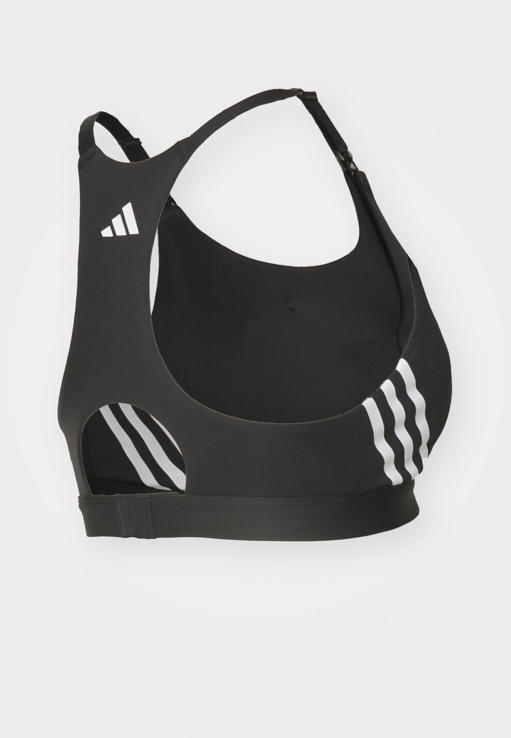 Спортивный бюстгальтер средней поддержки POWERIMPACT LUXE MEDIUM-SUPPORT MATERNITY adidas, черный — фото 3