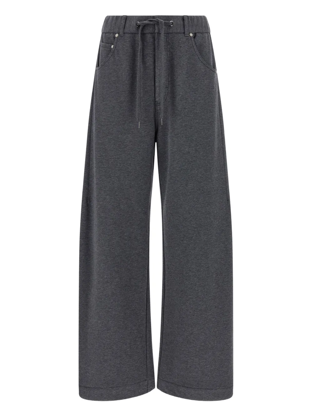 

Спортивные брюки с кулиской Brunello Cucinelli, серый