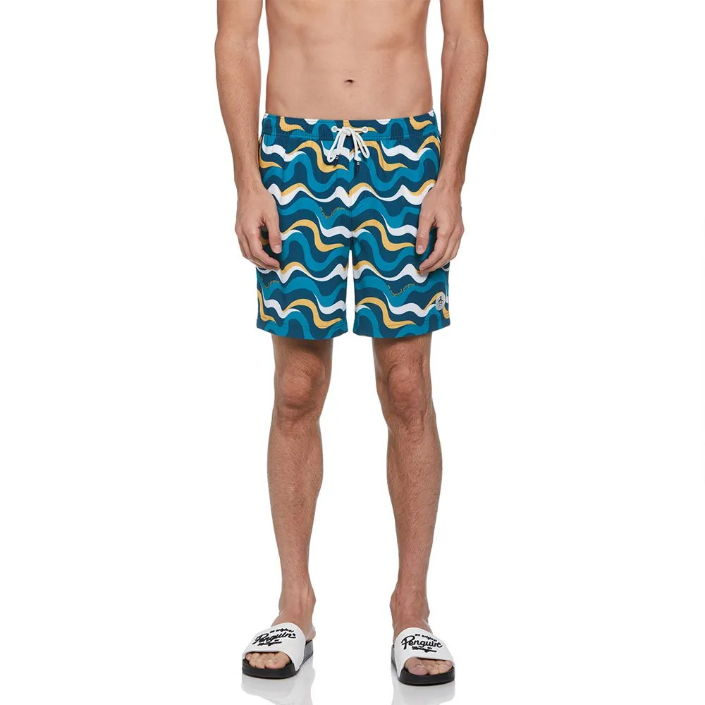 

Плавки Original Penguin Recycled Polyester Aop Wavy, разноцветный