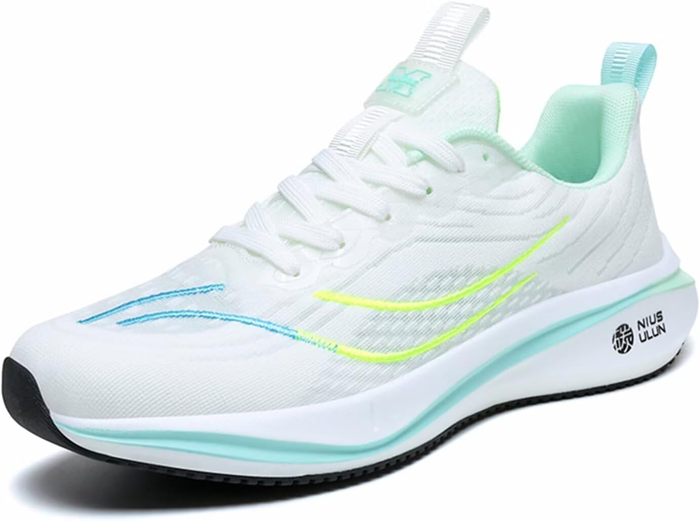 

Мужские легкие беговые кроссовки для трейл-раннинга с нескользящей подошвой с карбоновой пластиной и амортизирующей системой Generic, белый