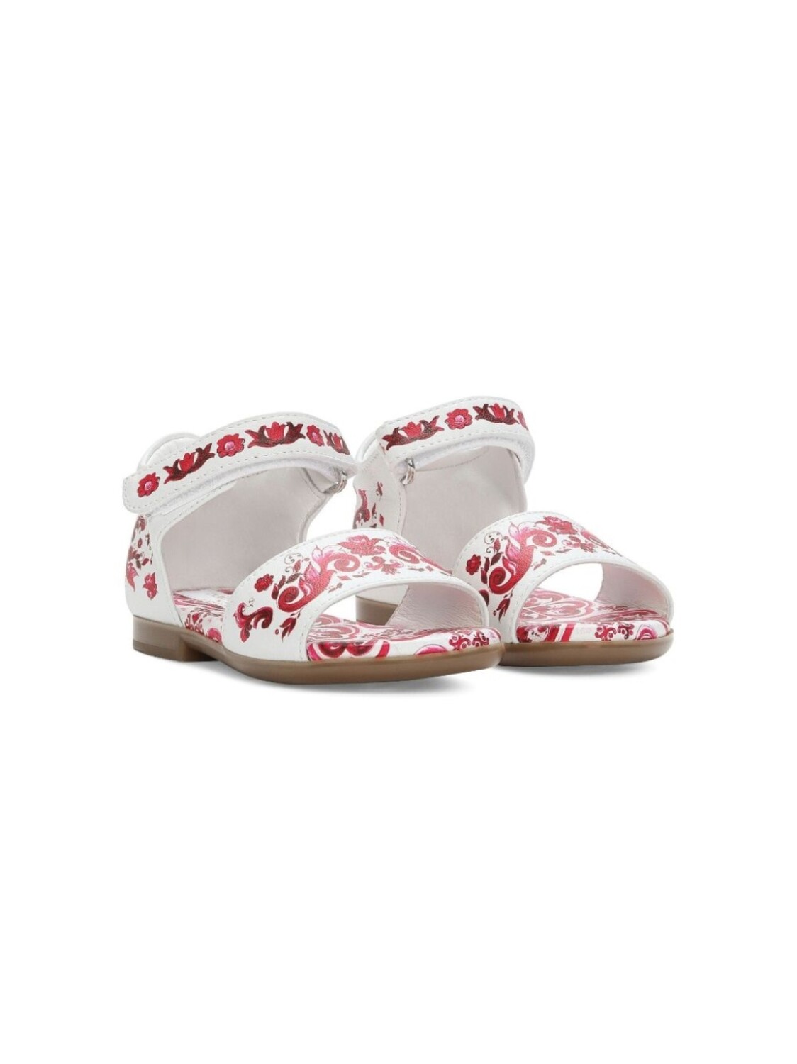 

Dolce & Gabbana сандалии с принтом Majolica, белый