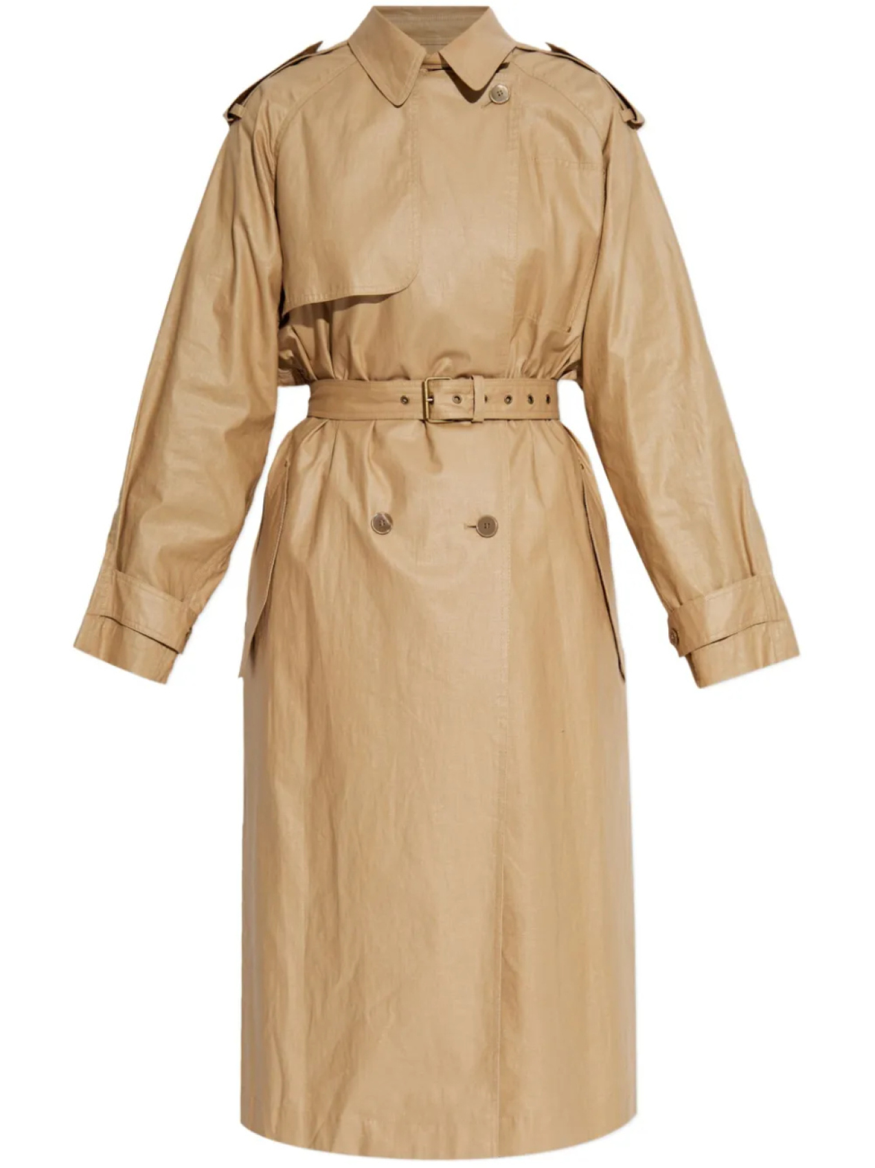 

Пальто с поясом ISABEL MARANT, нейтральный