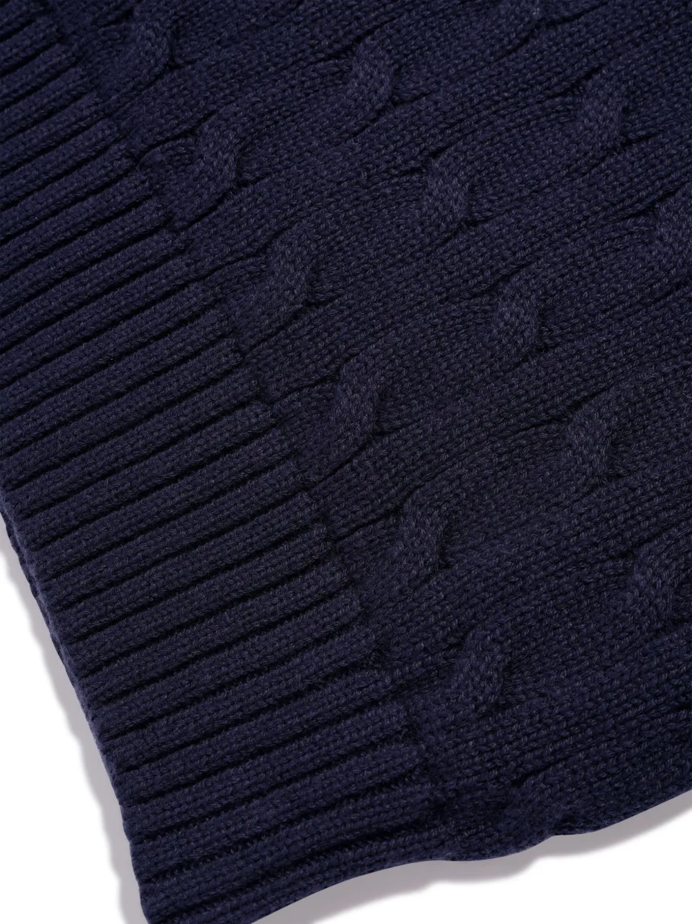 Вязаный джемпер с вышивкой Polo Pony POLO RALPH LAUREN KIDS, синий — фото 4